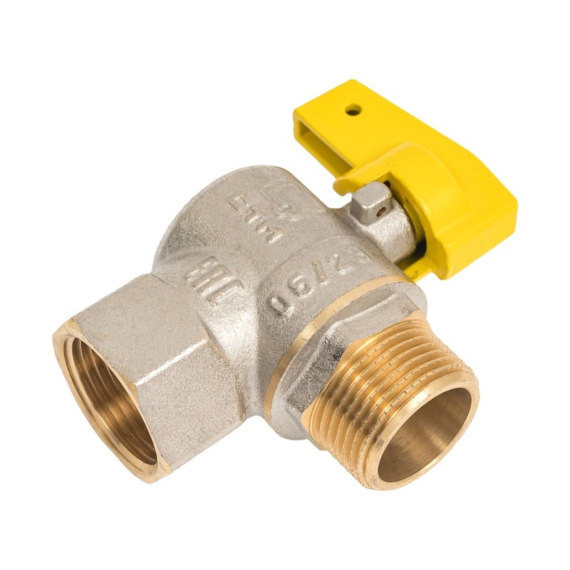 Кран шаровый для газа угловой 3/4" вн-нар г/ш бабочка CGLFMB34