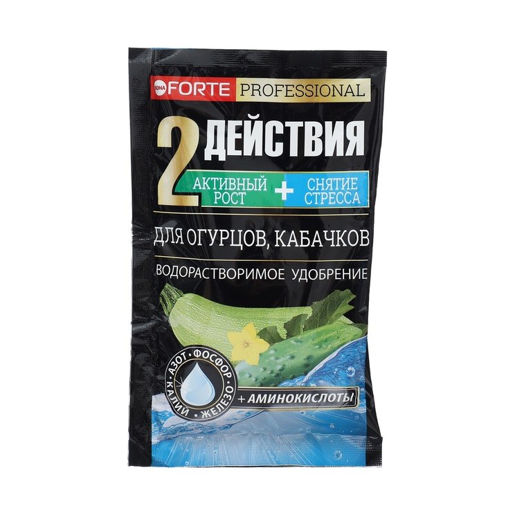 Удобрение Bona Forte для огурцов кабачков 100г