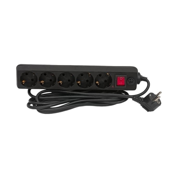 Сетевой фильтр SBSP-5-30-K 5 розеток 3м 16А чёрный