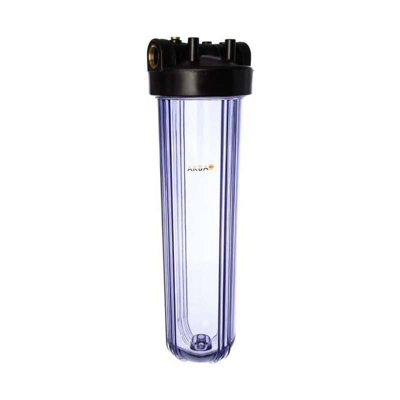 Корпус фильтра 20BB ХВС 1" прозрачный ключ скоба H20TB01 АКВАПРО