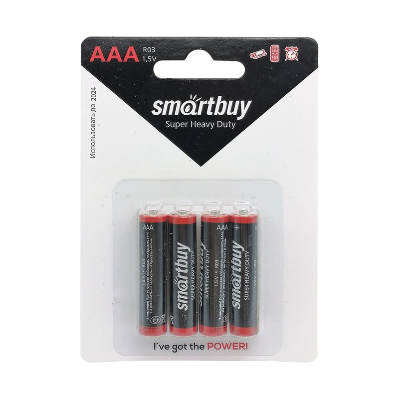 Батарейка щелочная Smartbuy R03 AAA SBBZ-3A04B