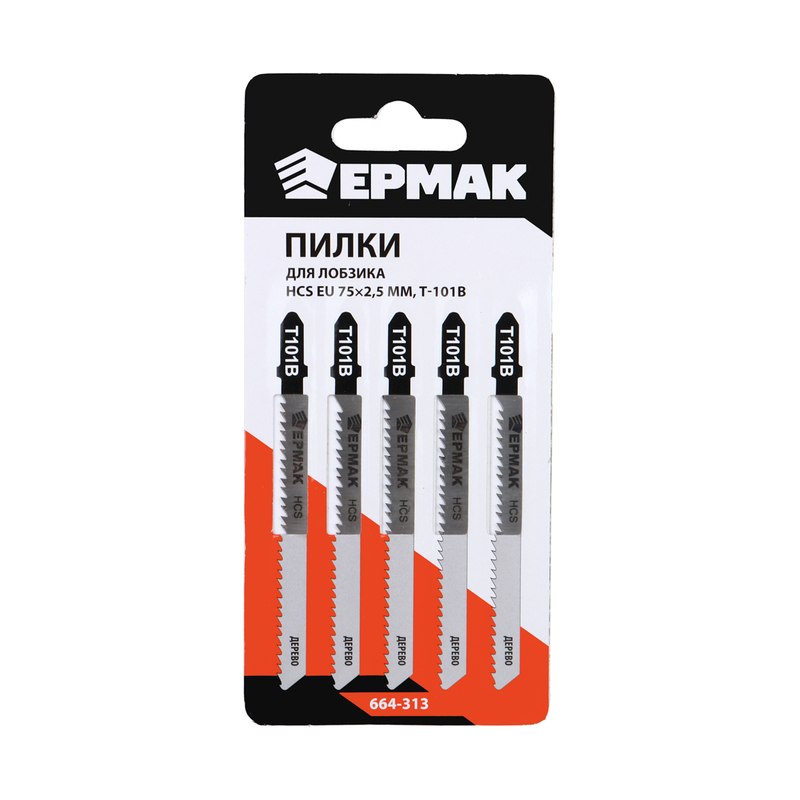 Пилки для лобзика HCS Ермак T-101B