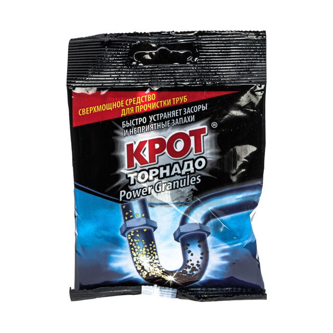 Средство для чистки труб КРОТ (90гр)