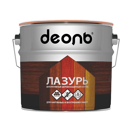 Пропитка деревозащитная Deol Лазурь орех (2,7л)