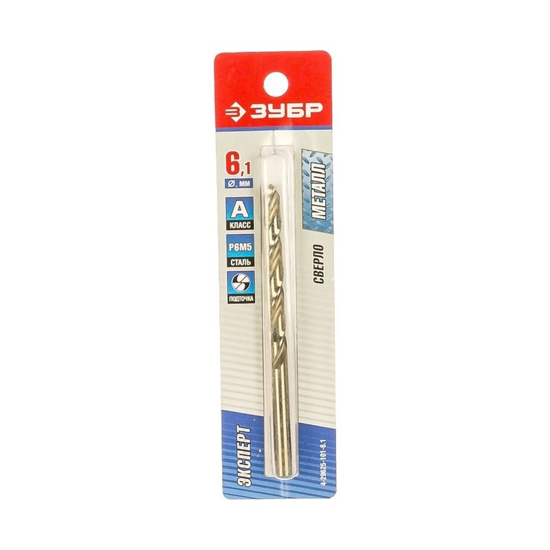 Сверло по металлу Зубр ПРОФ-В 6,1х101мм