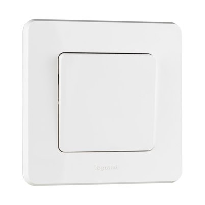 Legrand INSPIRIA Белый Выключатель 1-клавишный с подсветк...