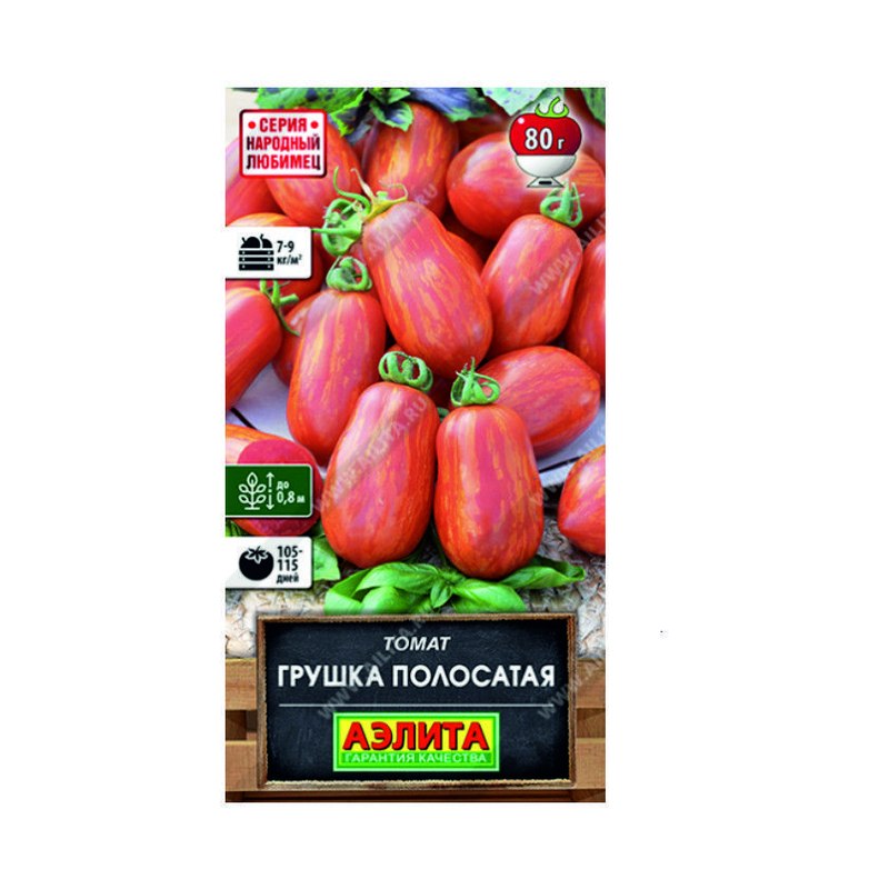 Томат Грушка полосатая 20шт Ц Аэлита