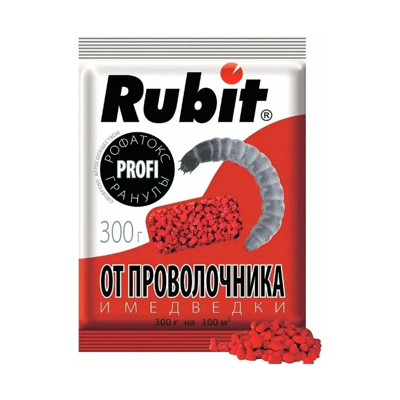 Гранулы Рубит Рофатокс от медведки и проволочника 300 г