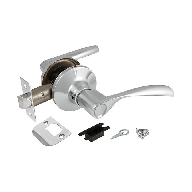 Ручка защелка DK 6010 CP-PS(CP-P) (без фик.) хром