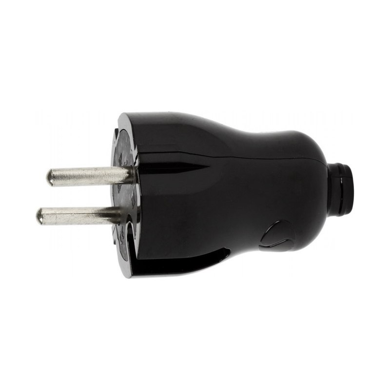 Вилка электрическая Smartbuy SBE-10-P04-b прямая черная