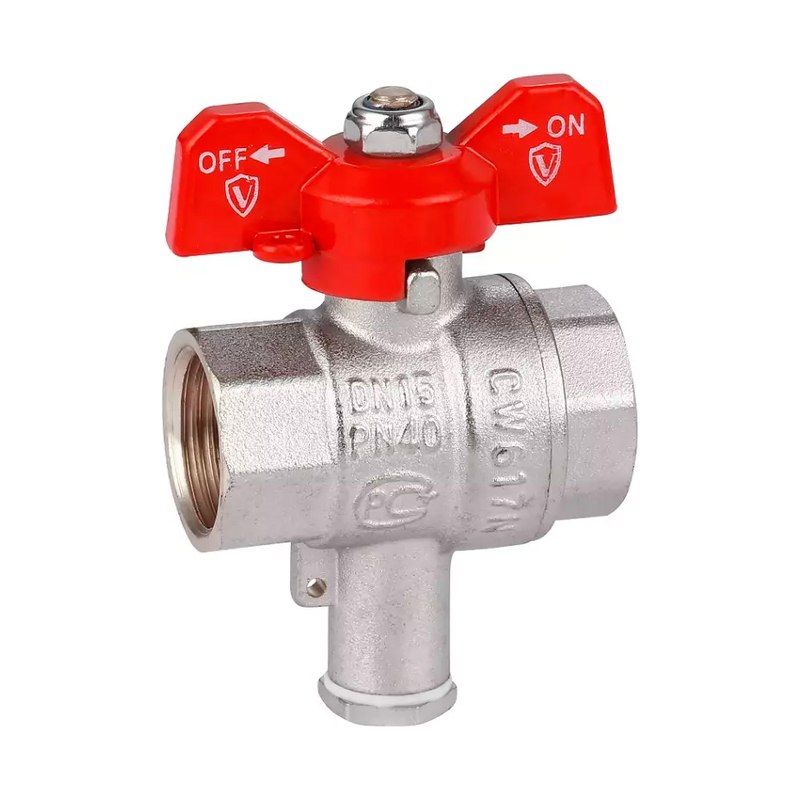 Кран шаровой VIEIR VR213-01 1/2" г/г бабочка