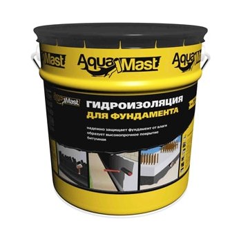 Мастика битумная AguaMast (18 кг) для фундамента