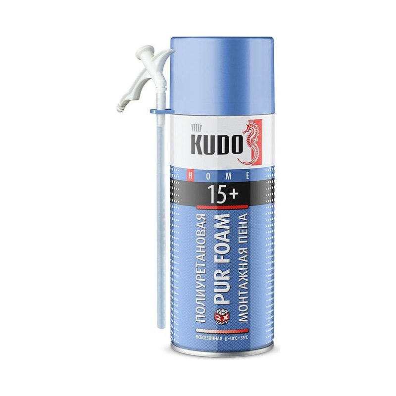 KUDO HOME 15+ пена монтажный бытовая всесезонный 520 мл