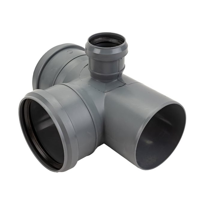 Крестовина двухплоскостная серая 90° 110×110×50×50 мм