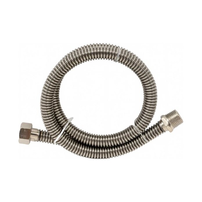Подводка гибкая для газа сильфонная 1/2" В/Н (1,2м)