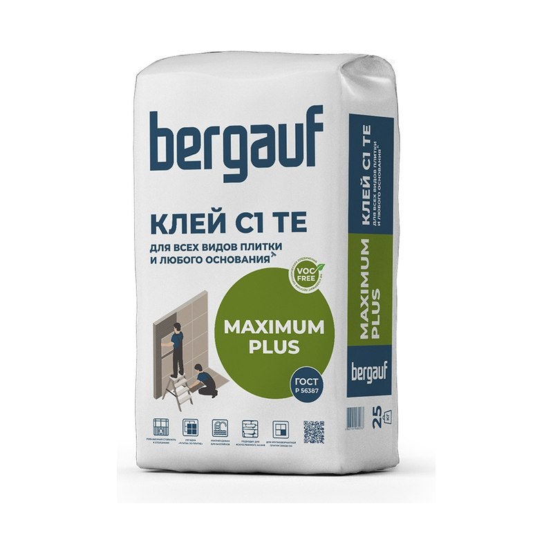 Клей для плитки Bergauf Максим Плюс (25кг)