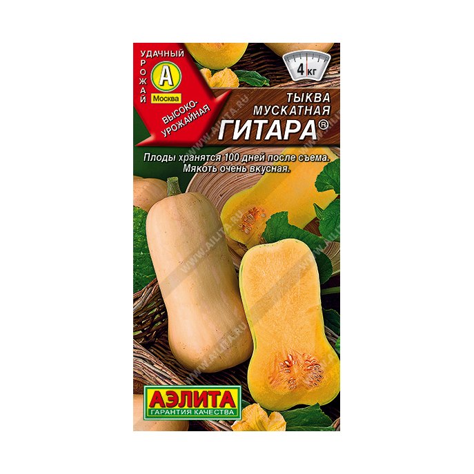 Тыква Гитара мускатная 1гр Аэлита цв