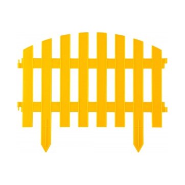 Забор декоративный GRINDA 28х300мм жёлтый