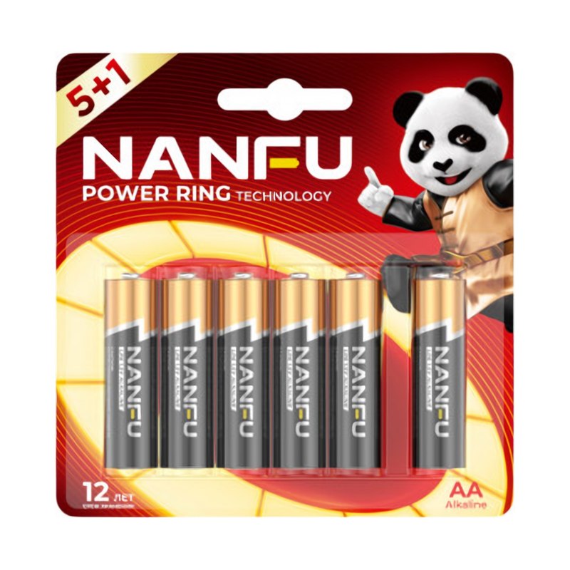 Батарейка щелочная Nanfu LR6 1,5В BL6