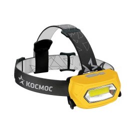 Фонарь налобный Космос KOC-LiPoH3 COB 3Вт 210лм 1св/д 18650 литиевый аккумулятор