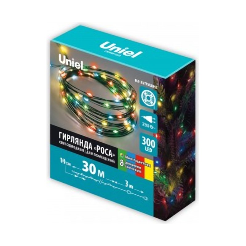 Гирлянда-нить ULD-S3000-300/DGA 300LED 30м разноцветная