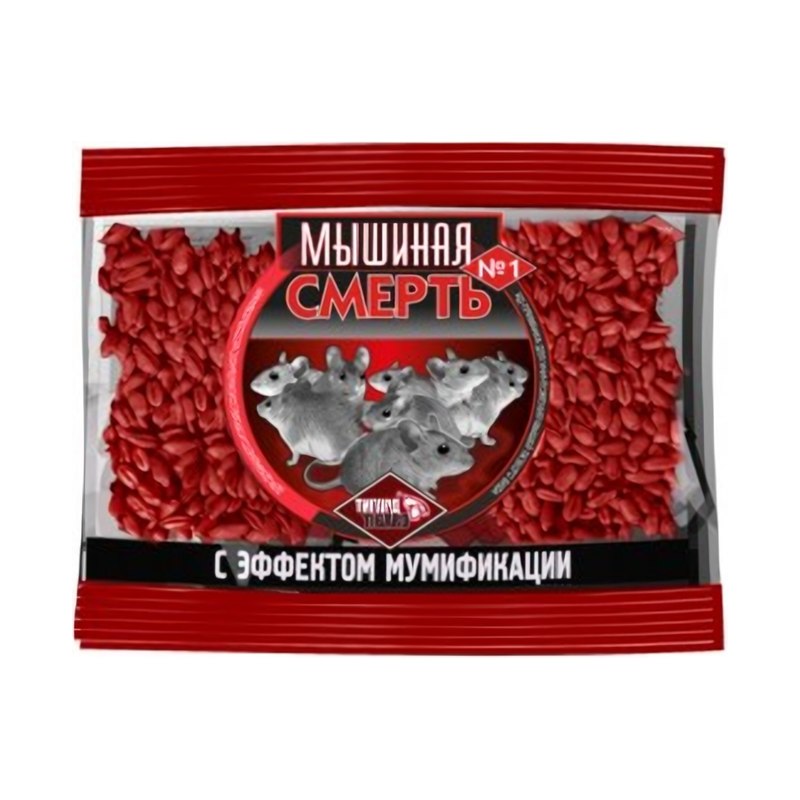 Приманка зерновая от мышей Мышиная смерть №1 100гр