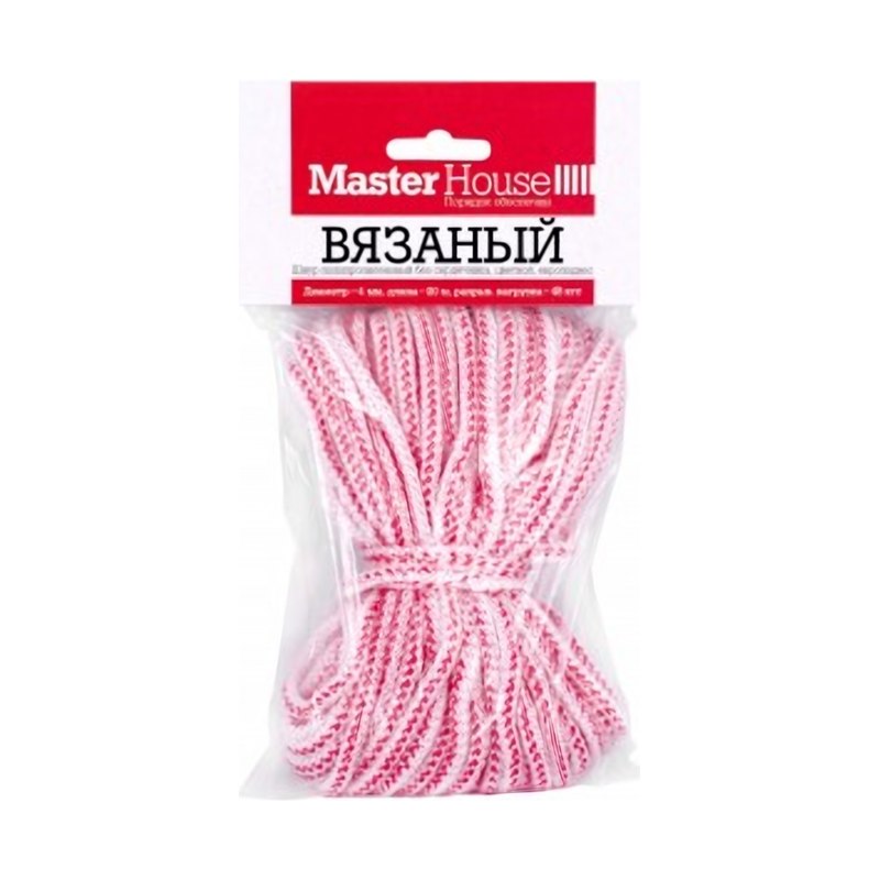 Шнур полипропиленовый вязаный Master House 4мм 20м усиленный без сердечника цвет