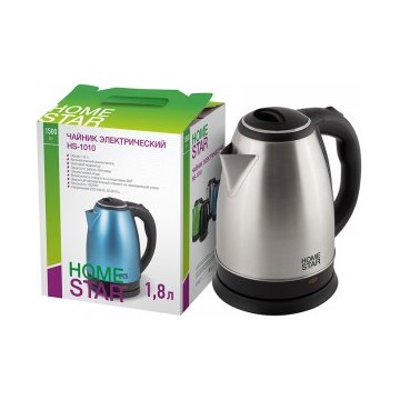 Чайник электрический HomeStar HS-1010 нержавеющая сталь 1,8л 1,5кВт