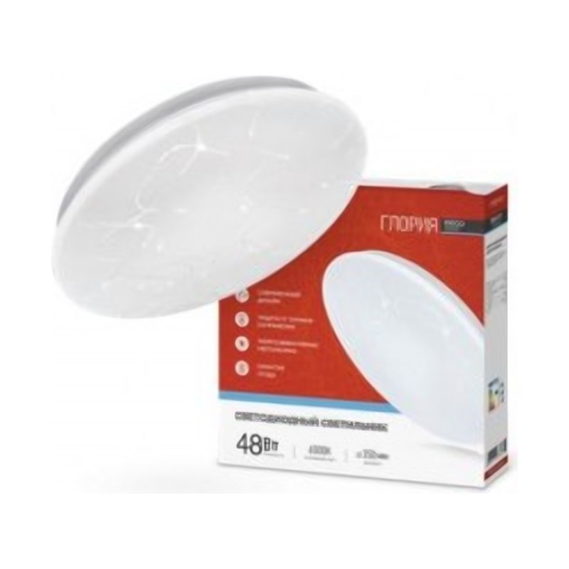 Светильник светодиодный декоративный Gloria 48W 3120лм 6500К d350 IP40 DECO 8643