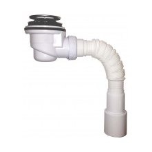 Сифон для душевого поддона 1 1/2" хром клик-клак E410CL