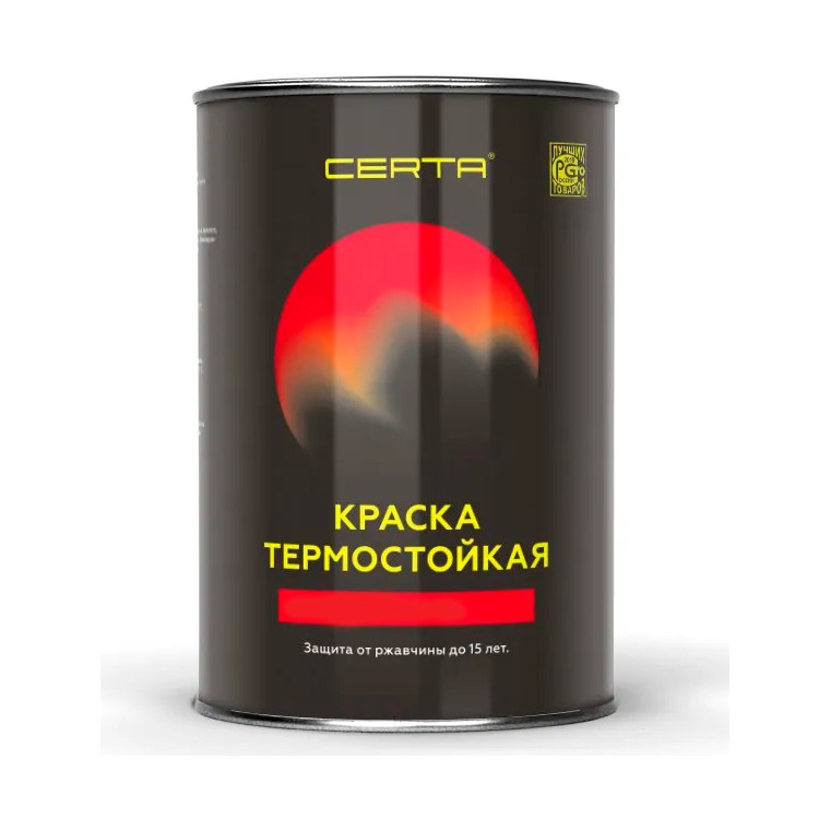 Эмаль термостойкая Церта белая до700°C (0,8кг)
