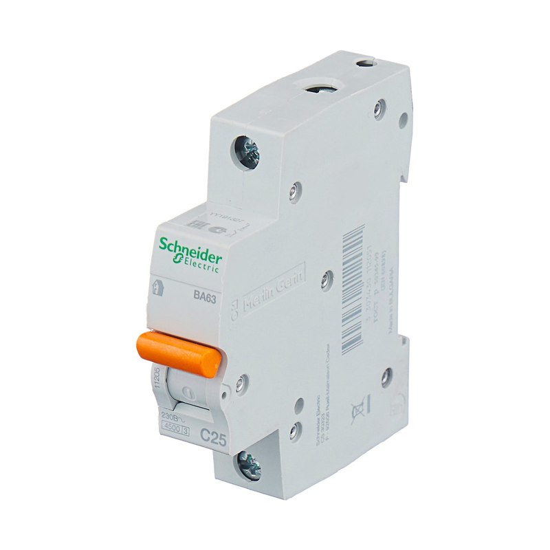 Выключатель автоматический 1П 25А C 4,5кА Schneider Electric Domovoy
