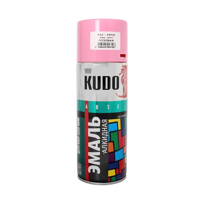 Эмаль алкидная KUDO розовая (520мл)