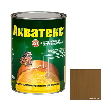 Текстурное покрытие Акватекс цвет дуб (0,8л)