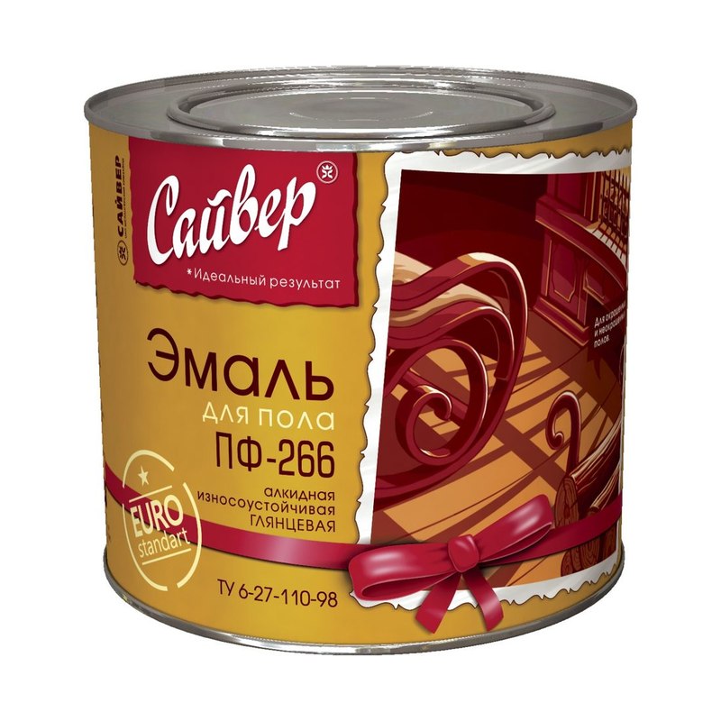 Эмаль ПФ-266 Сайвер золотистая 0,8кг