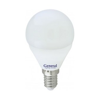 Лампа General шар P45 E14 10Вт 6500К