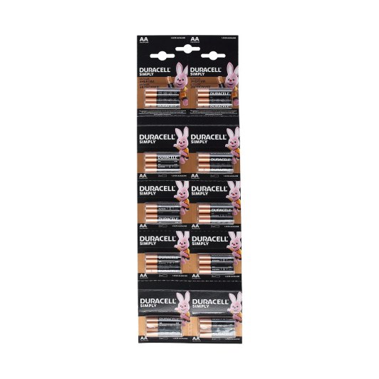 Батарейка щелочная Duracell LR6 BL20 (блистер 2х10)
