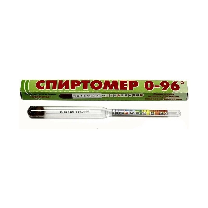 Спиртомер бытовой 0-96%