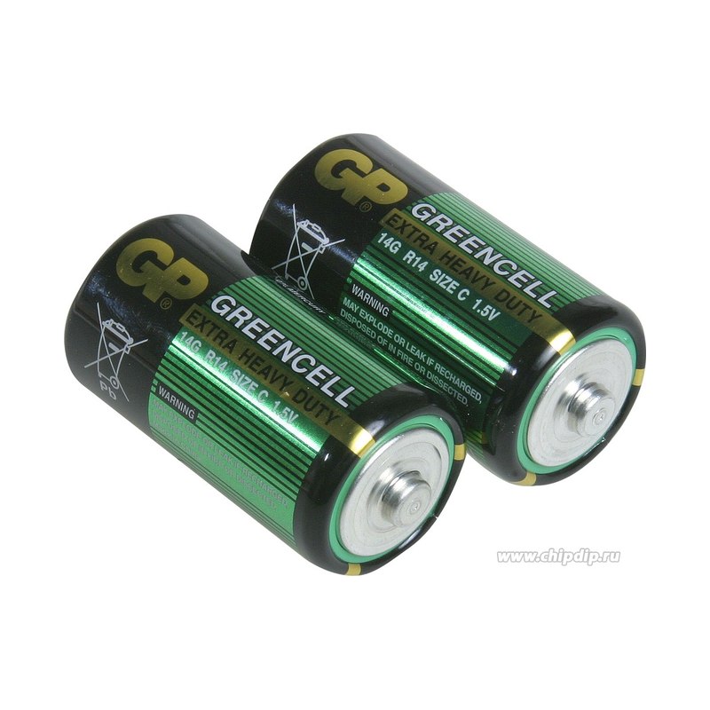 Элемент питания GP Greencell 14G R14/343 штучно