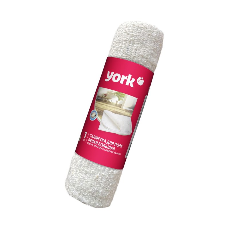Тряпка для пола хлопковая YORK 60х80см белая плотность 260гр/м