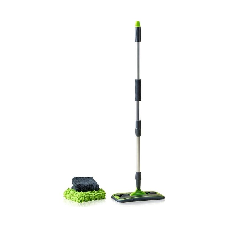 Швабра с двумя насадками из микрофибры Green