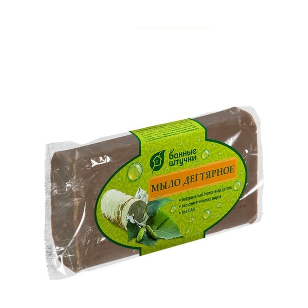 Мыло кусковое дегтярное Банные штучки (100г)