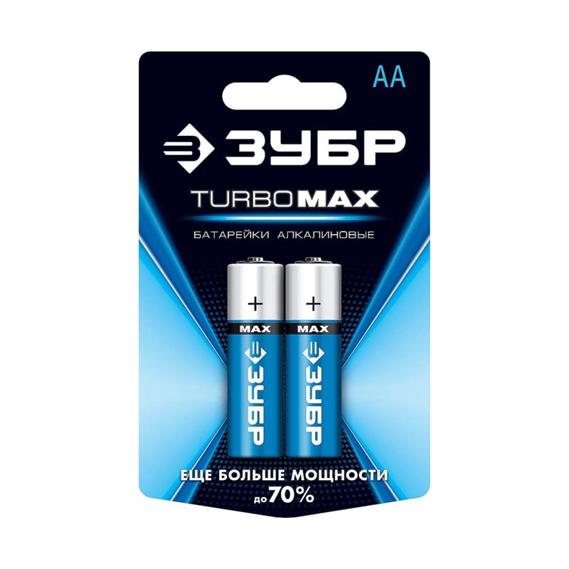 Батарейка щелочная Turbo-Max ЗУБР AA