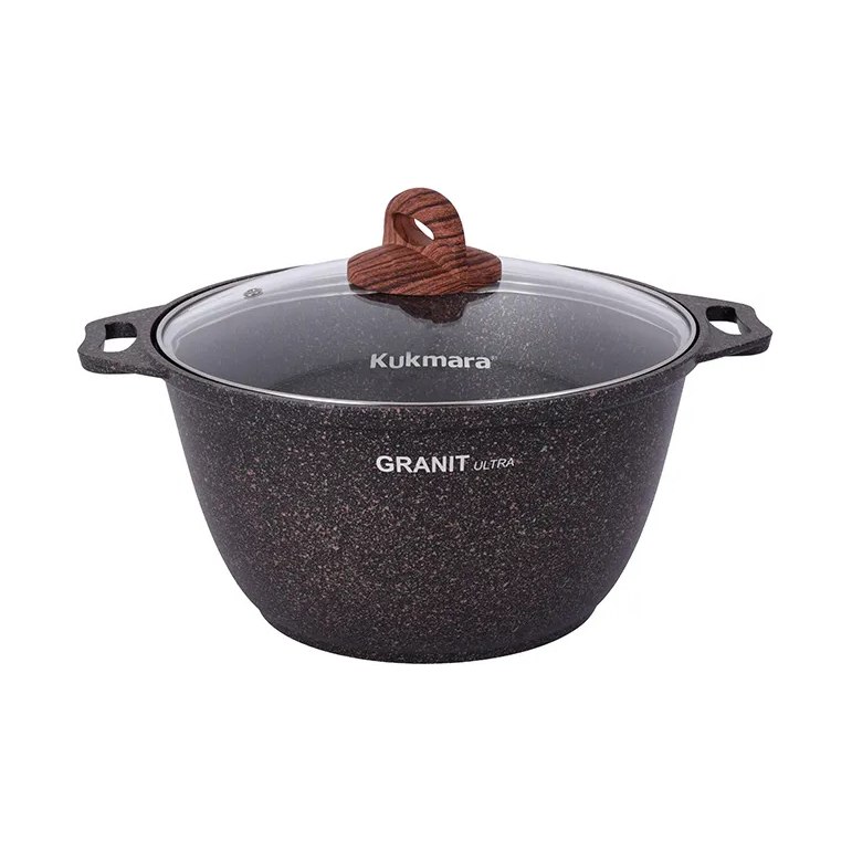 Кастрюля KUKMARA Granit ultra антипригарная (4,0л)