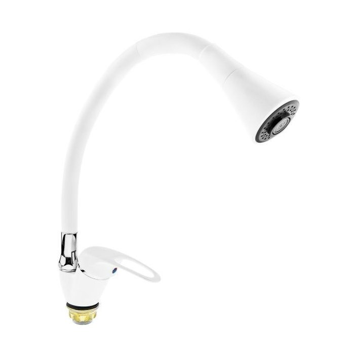 Смеситель для кухни Kolodezi D536 U-white белый
