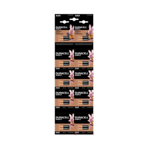 Батарейка щелочная, Duracell LR03 (AAA), 1,5 В, блистер 2×10 шт.