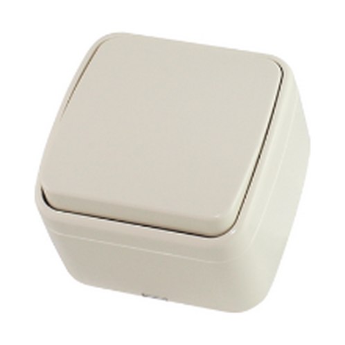 Выключатель 1-клавишный открытой установки TDM Ладога 10А IP20 SQ1801-0001 белый