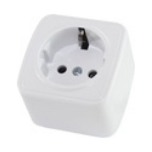 Розетка 1-местная 2П+З открытой установки 16А IP20 TDM Ладога SQ1801-0015