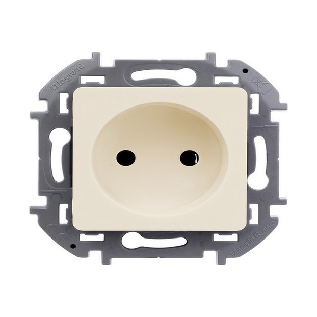 Розетка LEGRAND INSPIRIA одноместная слоновая кость
