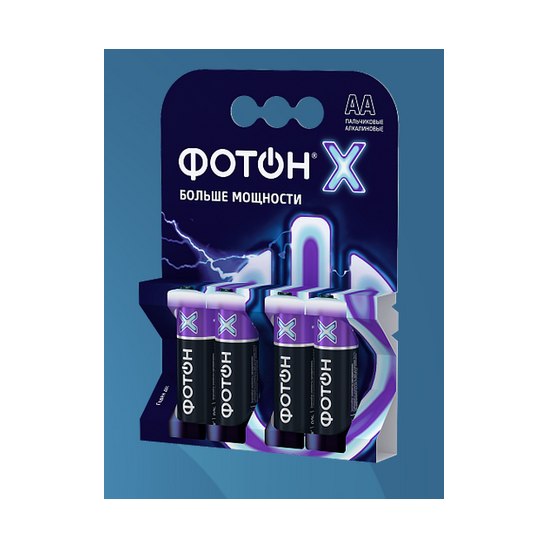 Батарейки алкалиновые ФОТОН AA (4шт)